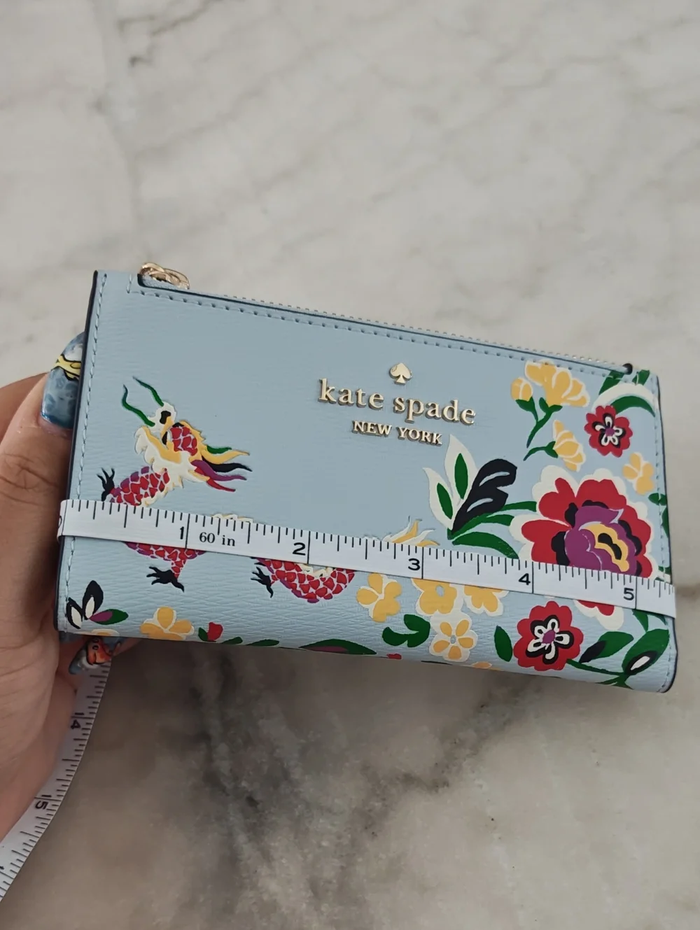 Kate Spade Dragon Print Slim Wallet! - Lightly Used